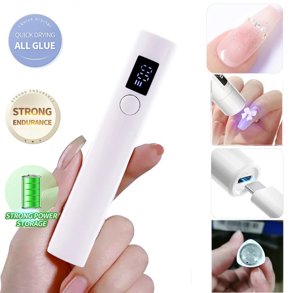 Professional Nails Handheld LED Light Dryer for Nails Gel Polish 