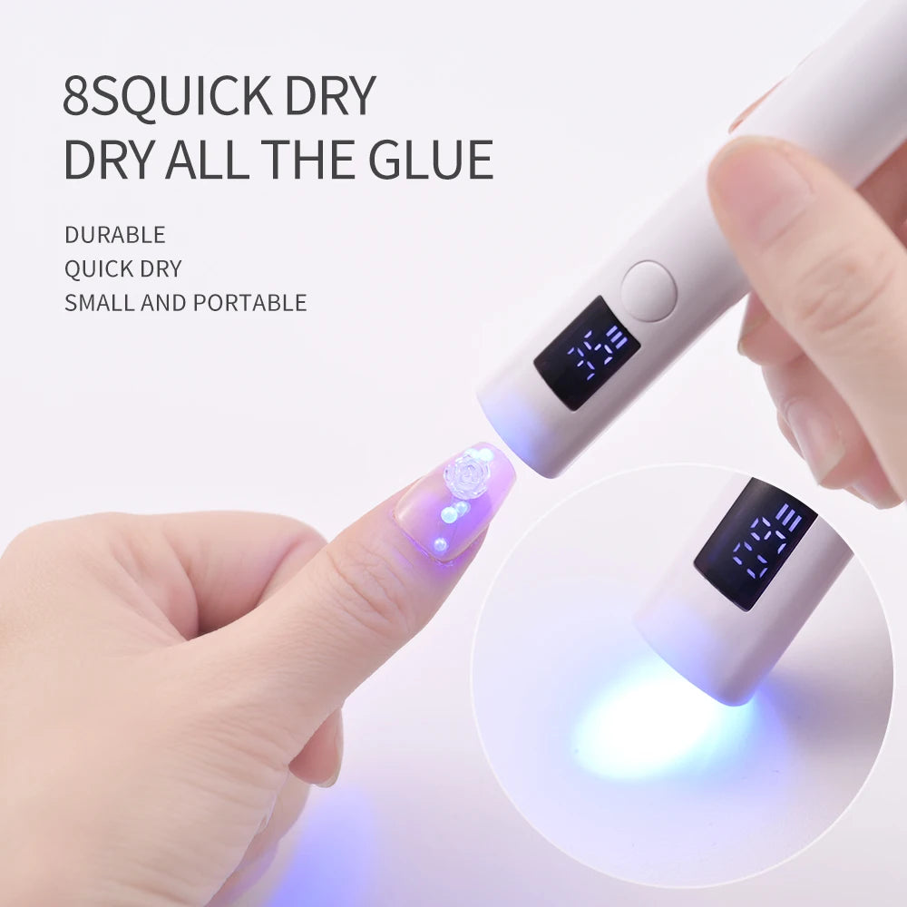 Professional Nails Handheld LED Light Dryer for Nails Gel Polish 