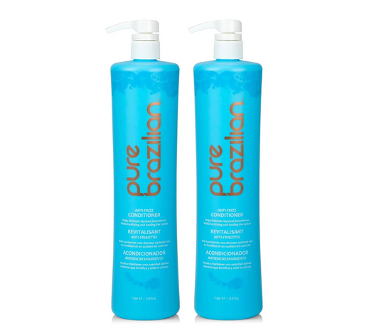 Pure Brazilian Anti-Frizz Conditioner 1000ml (2pc)