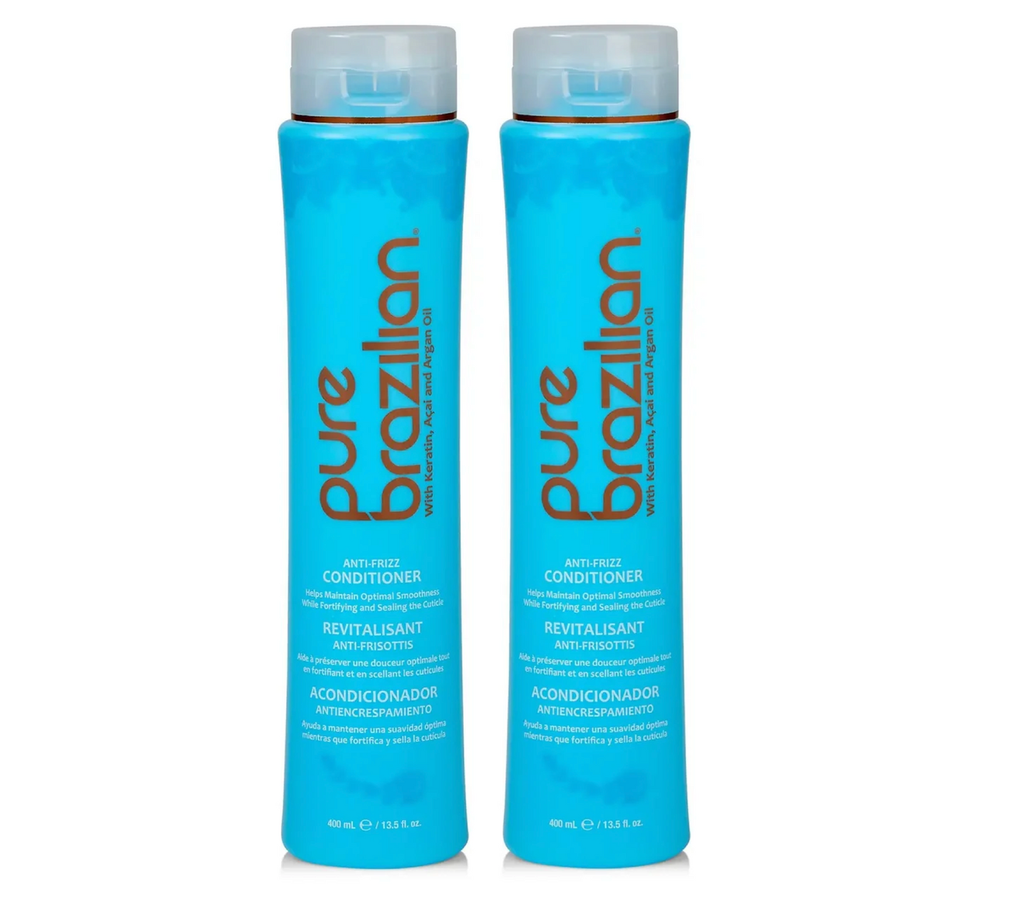 Pure Brazilian Anti-Frizz Conditioner 400ml (2pc)