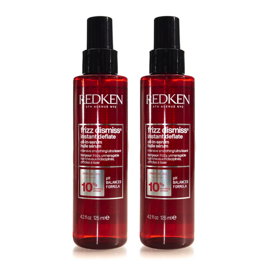 Redken Frizz Dismiss Instant Deflate Smoothing Serum 125ml (2pc)