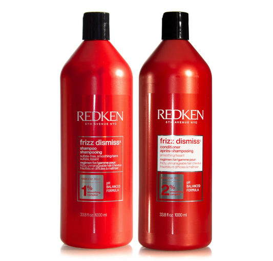 Redken Frizz Dismiss Smoothing Shampoo and Conditioner 1000ml 