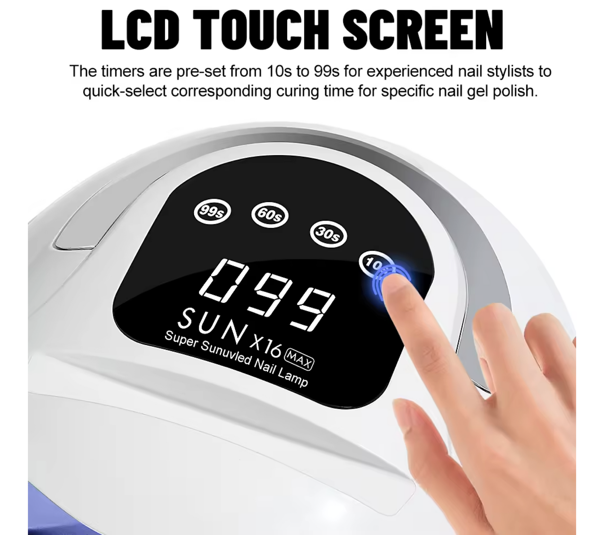 SUN X16 UV LED Light Dryer for Nails Gel Polish Lamp 320W