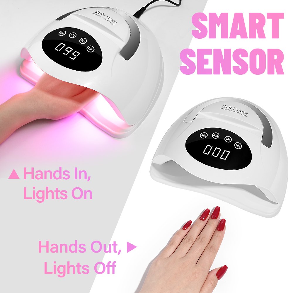 SUN X17 UV LED Light Dryer for Nails Gel Polish Lamp 320W 