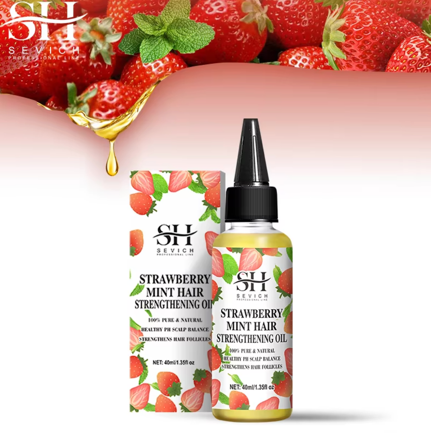 Sevich Strawberry Mint Hair Strengthening Oil 40ml