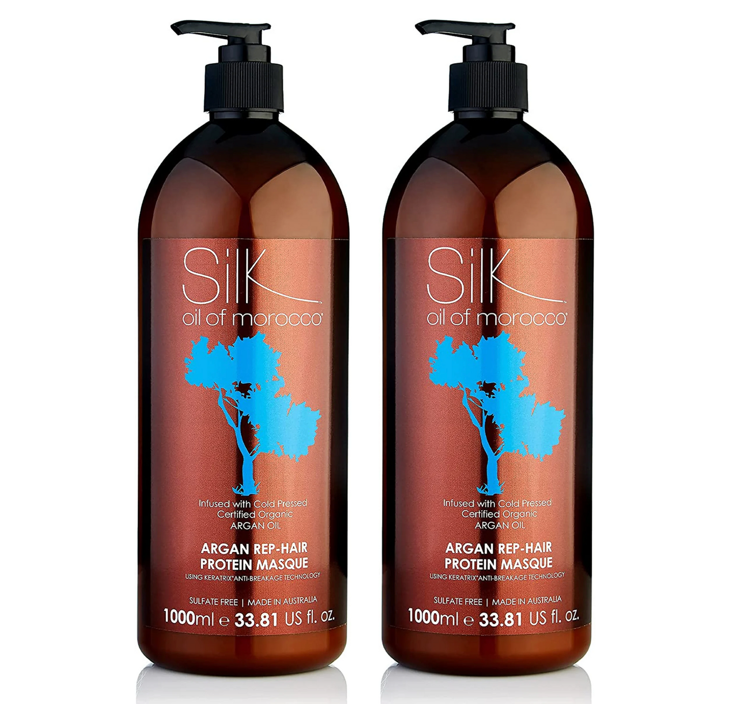 Silk Oil of Morocco Argan Rep Hair Protein Masque 1000ml (2pc)