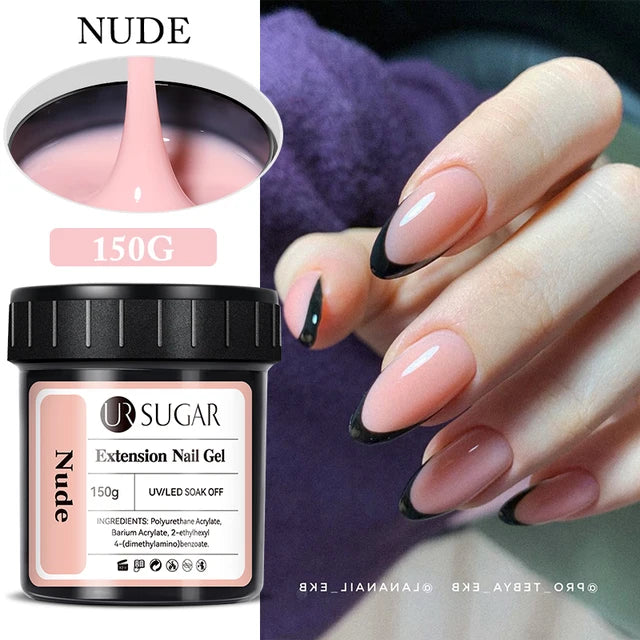 Ur Sugar Extension Nail Milky Color Gel Extension Nude 150g