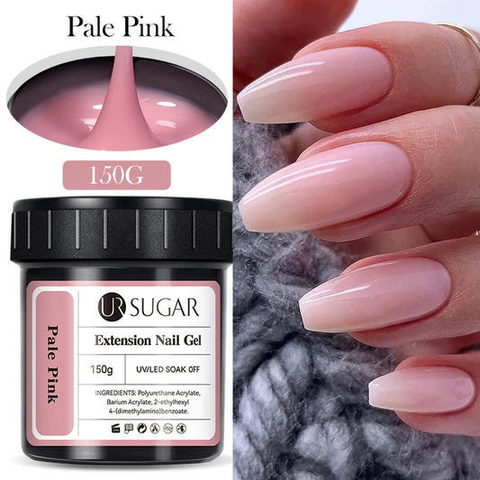 Ur Sugar Extension Nail Milky Color Gel Extension Pale Pink 150g