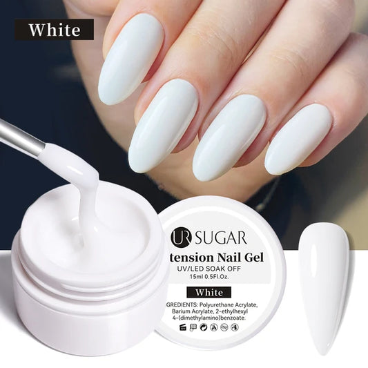 Ur Sugar Extension Nail Milky Color Gel Extension White 15ml